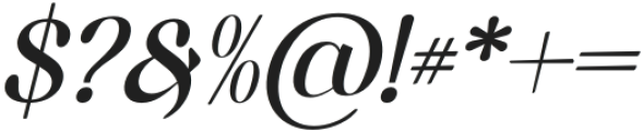 esthetique Italic otf (400) Font OTHER CHARS