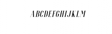 Espoir Serif Italic.otf Font LOWERCASE