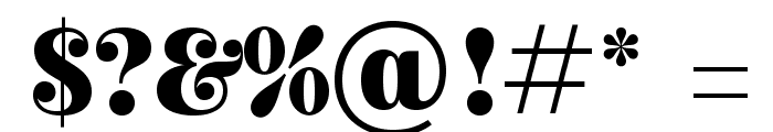 Escafina Medium Font OTHER CHARS
