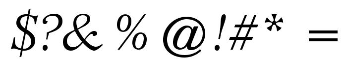 EspritStd-BookItalic Font OTHER CHARS
