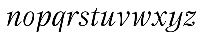EspritStd-BookItalic Font LOWERCASE