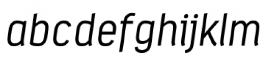 Estandar Light Italic Font LOWERCASE