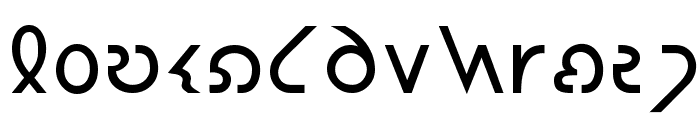 ESL Gothic Shavian Font UPPERCASE
