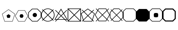ESRI Geometric Symbols Font LOWERCASE