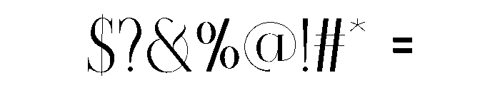 Escapana Font OTHER CHARS