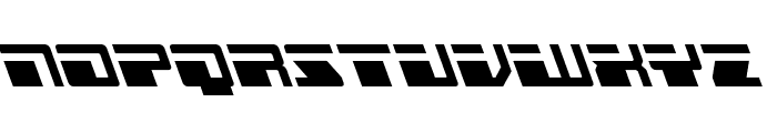 Escape Velocity Leftalic Font LOWERCASE