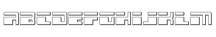 Escape Velocity Outline Font LOWERCASE