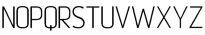 Escopedia Thin Font LOWERCASE