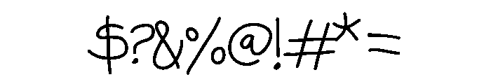 Escrita Toska Font OTHER CHARS