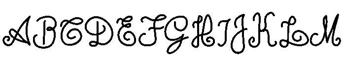 Escrita Toska Font UPPERCASE