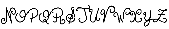 Escrita Toska Font UPPERCASE