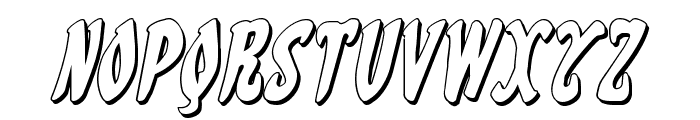 Eskindar 3D Italic Font UPPERCASE
