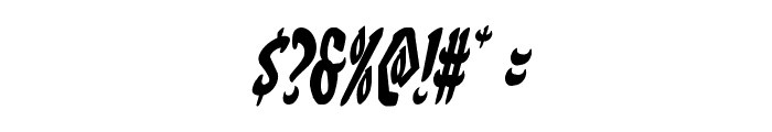 Eskindar Condensed Italic Font OTHER CHARS