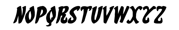 Eskindar Expanded Italic Font LOWERCASE