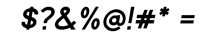 Espera Bold Italic Font OTHER CHARS