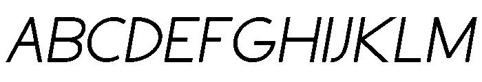 Espera Italic Font UPPERCASE
