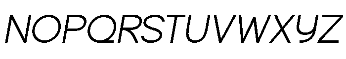 Espera Italic Font UPPERCASE