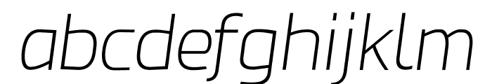 Esphimere Extra Light Italic Font LOWERCASE