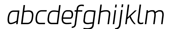 Esphimere Light Italic Font LOWERCASE