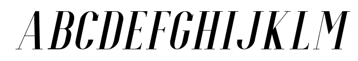Espoir Serif Free Italic Font UPPERCASE