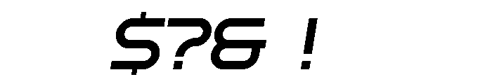 Essen Italic Font OTHER CHARS