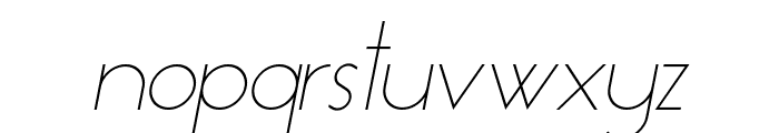 Essence Sans Light Italic Font LOWERCASE