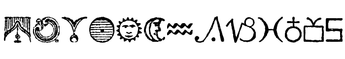 Essene Symbols Font UPPERCASE