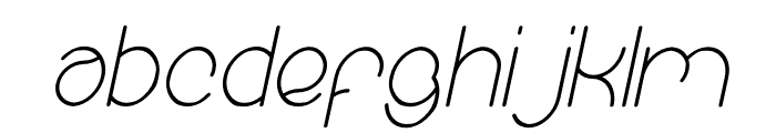 Essential Arrangement Italic Font LOWERCASE