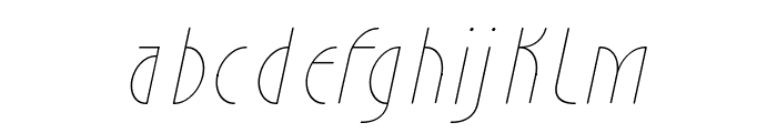 Estilistica Italic Font LOWERCASE