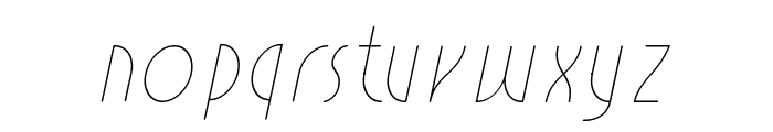 Estilistica Italic Font LOWERCASE