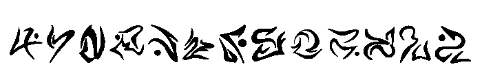 Estrangeiro Regular Font LOWERCASE