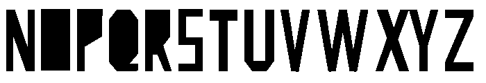 estarcido Font UPPERCASE
