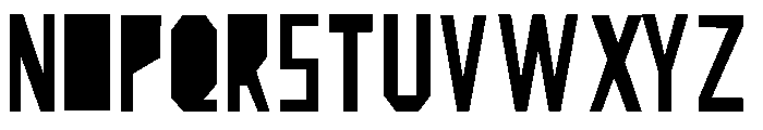 estarcido Font LOWERCASE