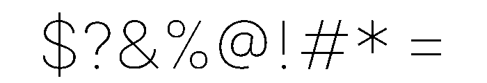 Estedad 100 Font OTHER CHARS