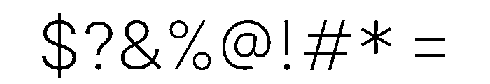 Estedad 200 Font OTHER CHARS
