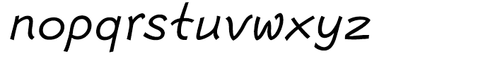 Escript Italic Font LOWERCASE