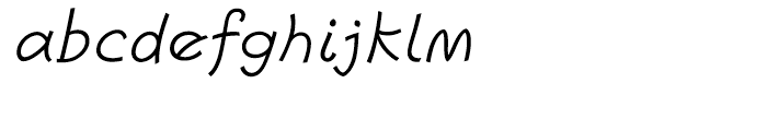 Escript Light Italic Font LOWERCASE
