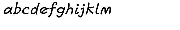 Escript Medium Italic Font LOWERCASE