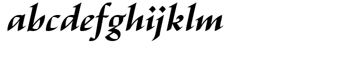 Escritura Bold Italic Font LOWERCASE