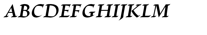 Escritura DemiBold Italic Font UPPERCASE