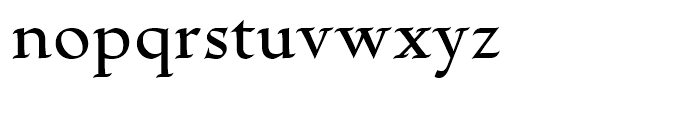 Escritura Medium Font LOWERCASE