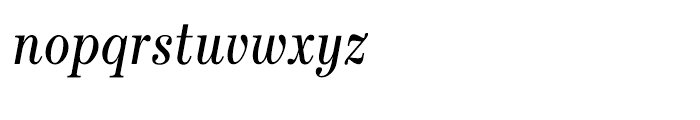 Escrow Display Condensed Italic Font LOWERCASE