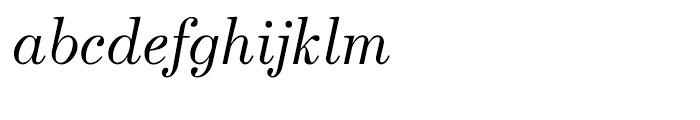 Escrow Display Light Italic Font LOWERCASE
