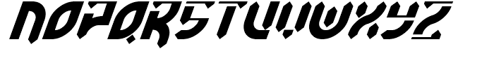 Esdeki Italic Font UPPERCASE