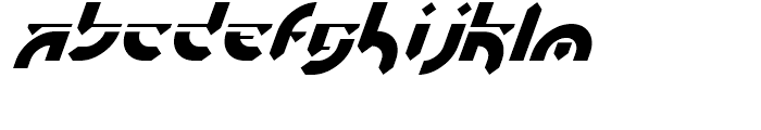 Esdeki Italic Font LOWERCASE