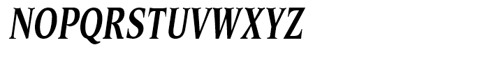 Esperanto Condensed Bold Italic Font UPPERCASE