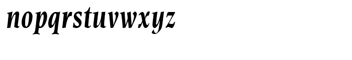 Esperanto Condensed Bold Italic Font LOWERCASE