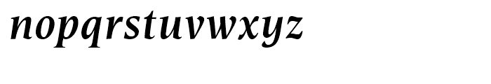 Esperanto Semi Bold Italic Font LOWERCASE