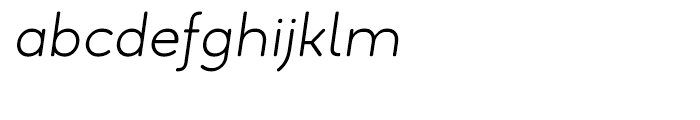 Estilo Text Light Italic Font LOWERCASE