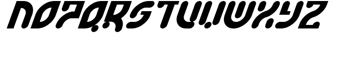Estuki Outline Italic Font UPPERCASE